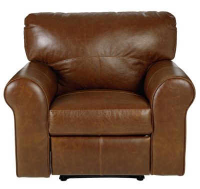 Heart of House Salisbury Leather Manual Recliner Chair - Tan